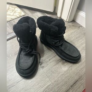 UGG Black Fur Boots